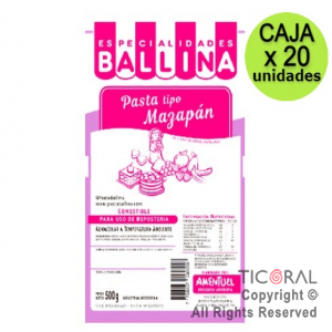 PASTA BALLINA TIPO MAZAPAN X500GRS 20 x 1